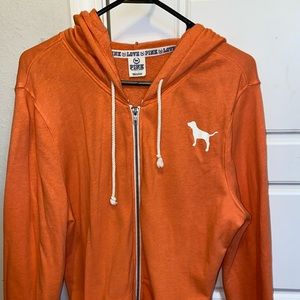 VS PINK zip up sweatshirt size L